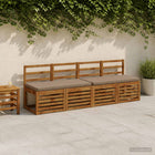Bankkussen 100x50x5 cm polyester taupe
