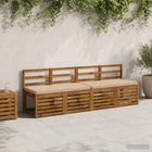 Bankkussen 120x50x5 cm polyester zand