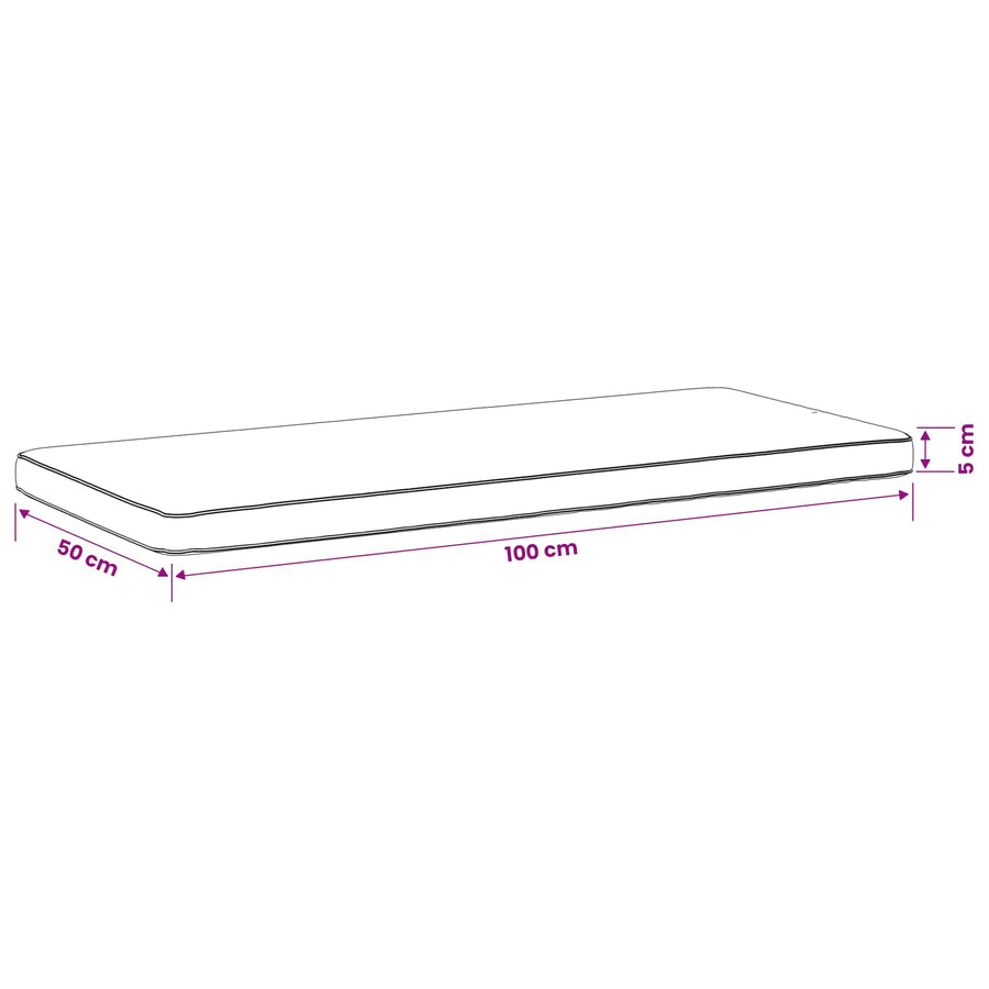 1-delig Bankkussen VUGHT 100% Polyester Zwart 100 x 50 x 5 cm
