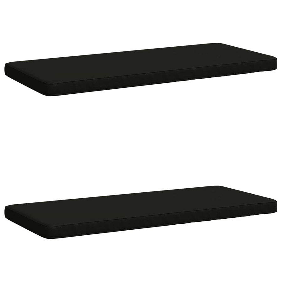 2-delige Bankkussens VUGHT 2 st 100% Polyester Zwart