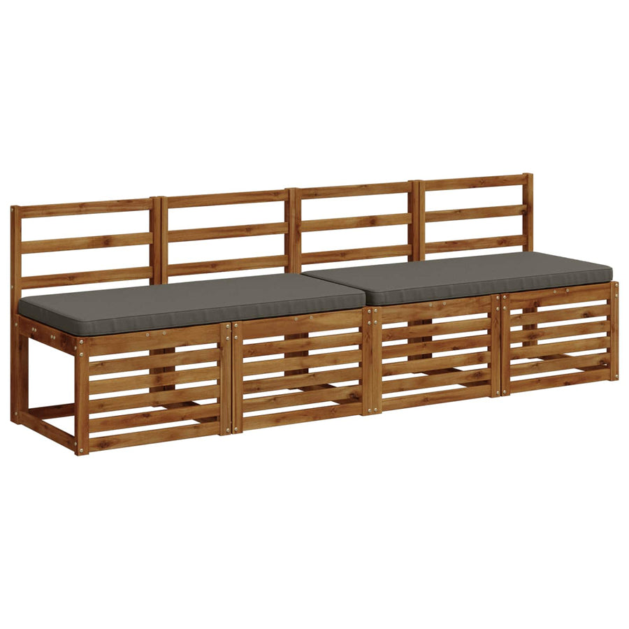 2-delige Bankkussens VUGHT 2 st 100% Polyester Grijs