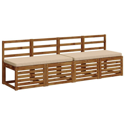 2-delige Bankkussens VUGHT 2 st 100% Polyester Crèmekleurig