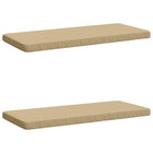 Bankkussens 2 stuks beige polyester