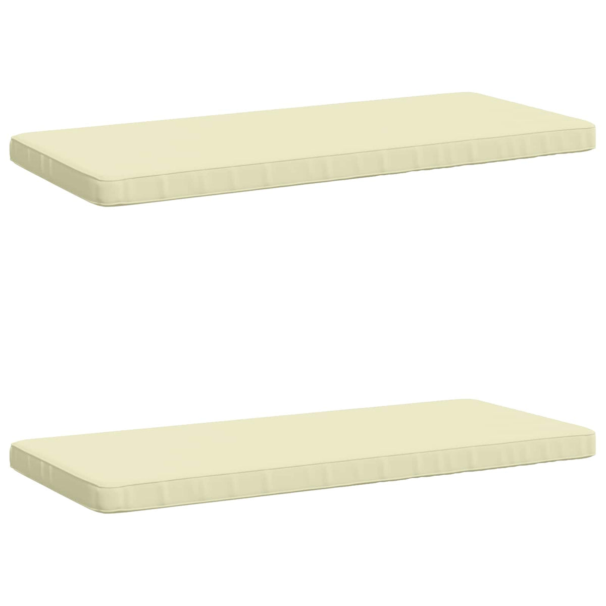 2-delige Bankkussens VUGHT 2 st 100% Polyester Crèmekleurig