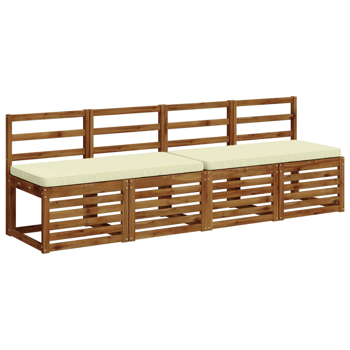 2-delige Bankkussens VUGHT 2 st 100% Polyester Crèmekleurig