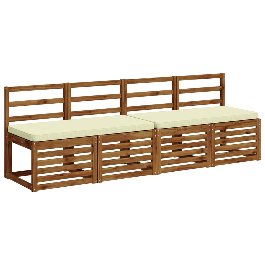 2-delige Bankkussens VUGHT 2 st 100% Polyester Crèmekleurig