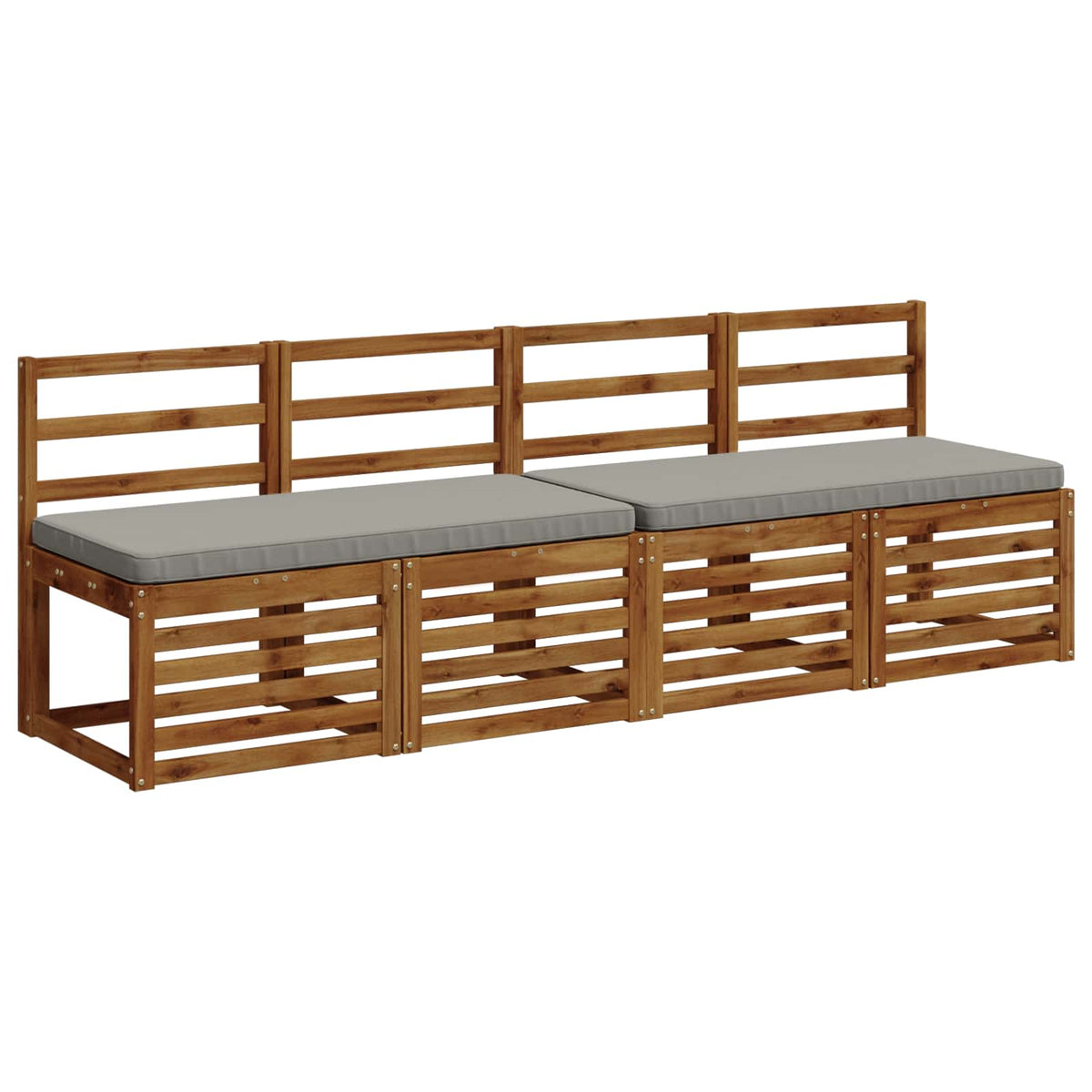 2-delige Bankkussens VUGHT 2 st 100% Polyester Grijs