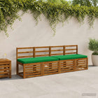 Bankkussen groen 110 x 50 x 5 cm polyester