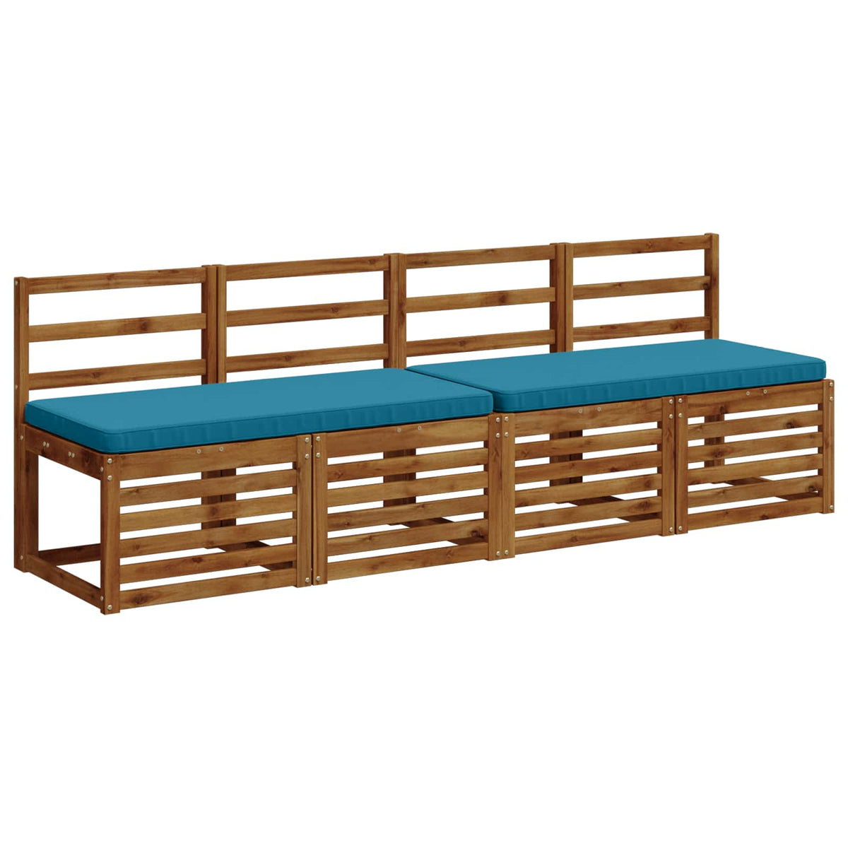 2-delige Bankkussens VUGHT 2 st 100% Polyester Lichtblauw