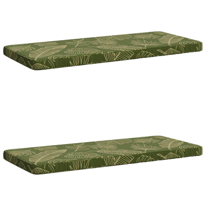 2-delige Bankkussens VUGHT 2 st 100% Polyester Bladontwerp