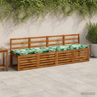 Bankkussen Vught 100% polyester bladpatroon groen