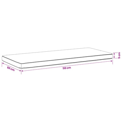 1-delig Bankkussen VUGHT 100% Polyester Wit 110 x 50 x 5 cm