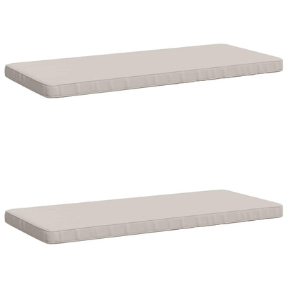 2-delige Bankkussens VUGHT 2 st 100% Polyester Wit