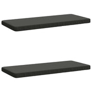 Bankkussens 2 stuks 100% polyester antraciet
