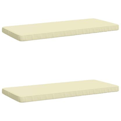 2-delige Bankkussens VUGHT 2 st 100% Polyester Crèmekleurig