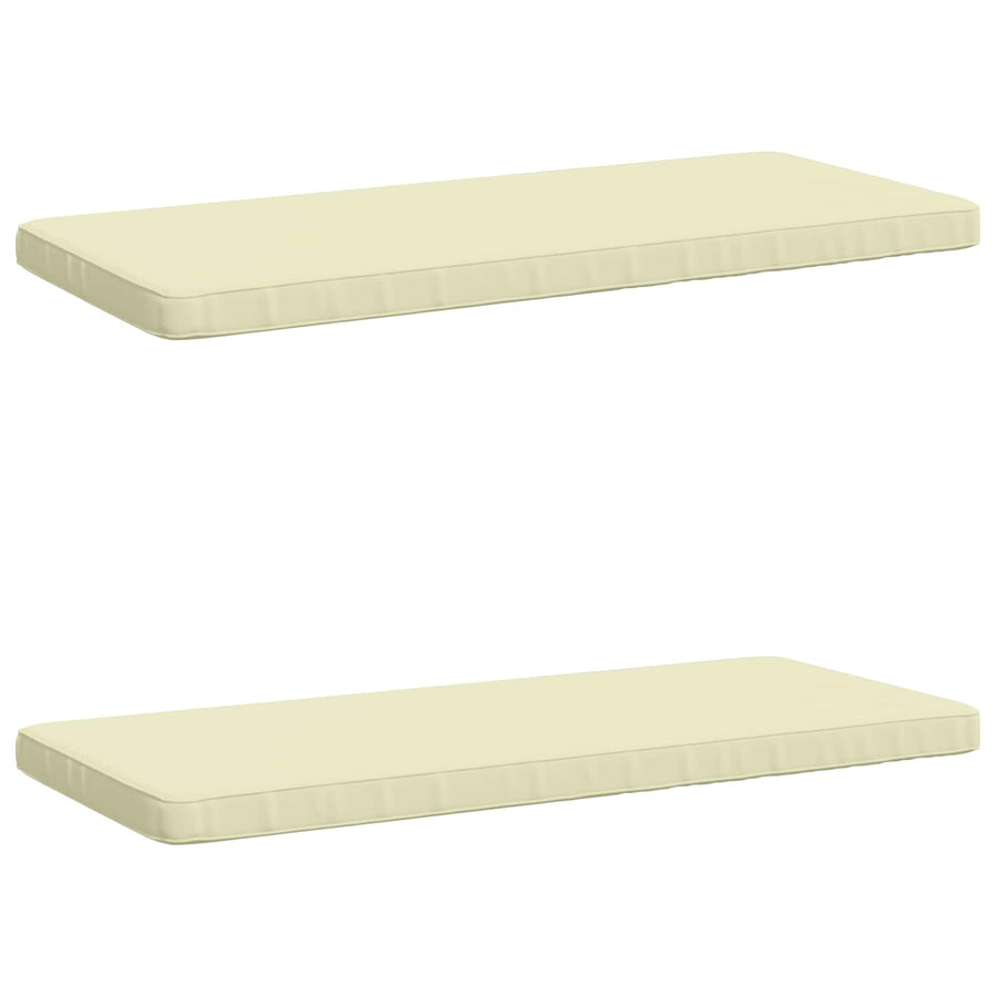 2-delige Bankkussens VUGHT 2 st 100% Polyester Crèmekleurig