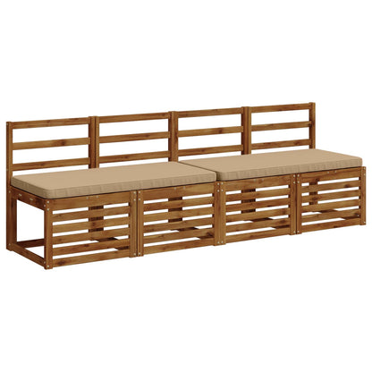 2-delige Bankkussens VUGHT 2 st 100% Polyester Zand