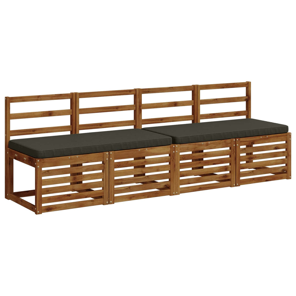 2-delige Bankkussens VUGHT 2 st 100% Polyester Antraciet
