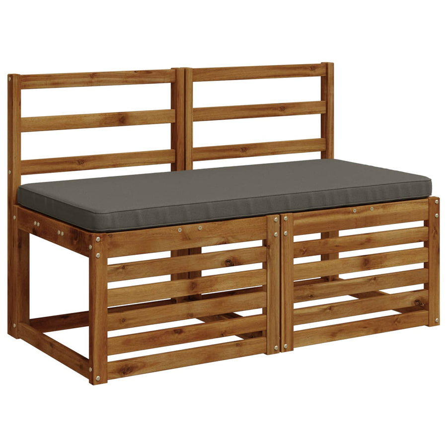 1-delig Bankkussen VUGHT 100% Polyester Grijs 120 x 50 x 5 cm