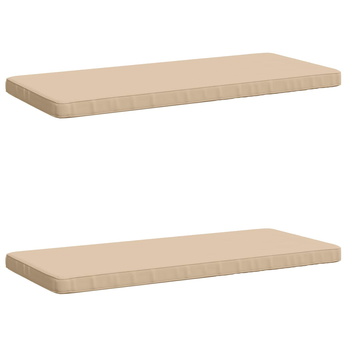 2-delige Bankkussens VUGHT 2 st 100% Polyester Crèmekleurig