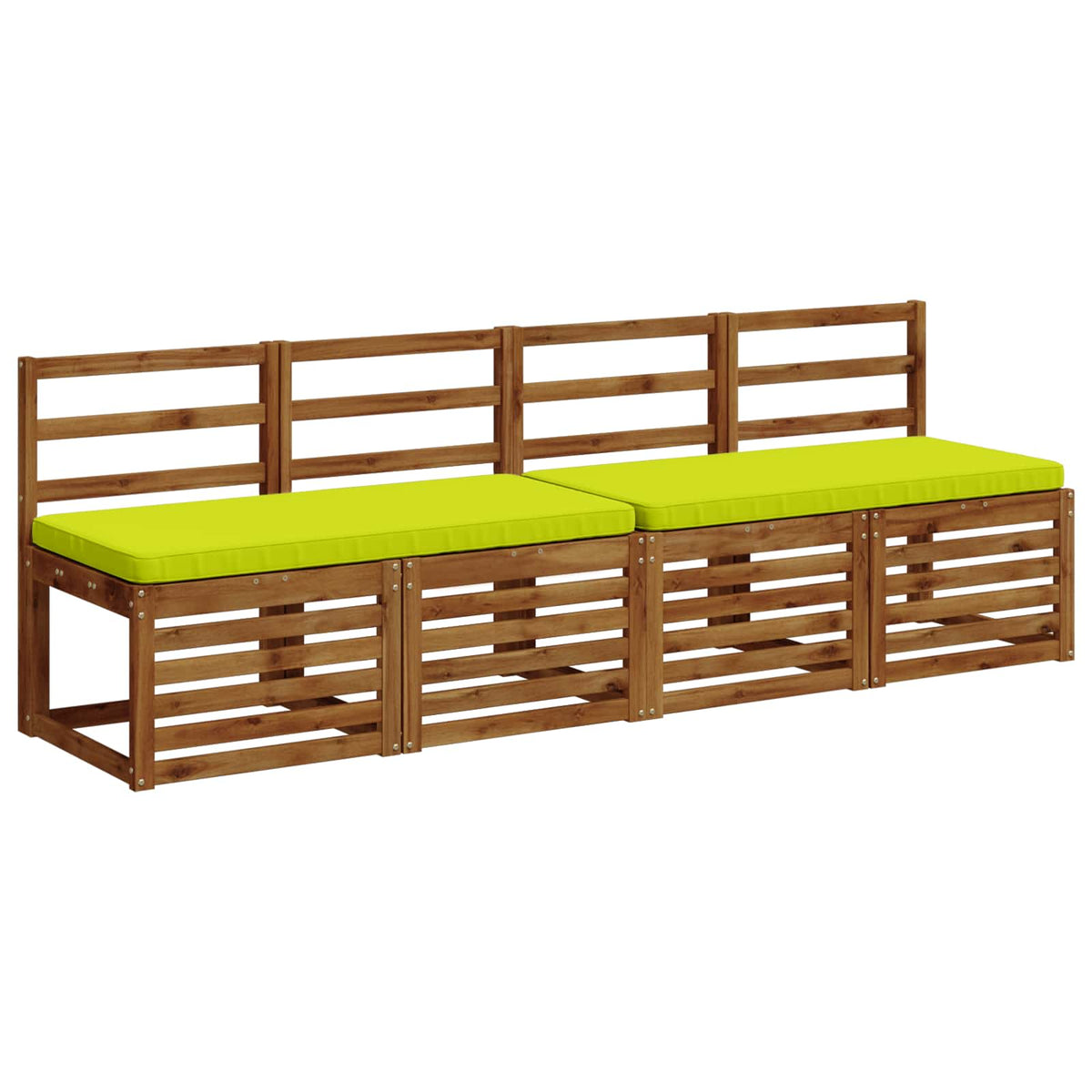 2-delige Bankkussens VUGHT 2 st 100% Polyester Helder groen