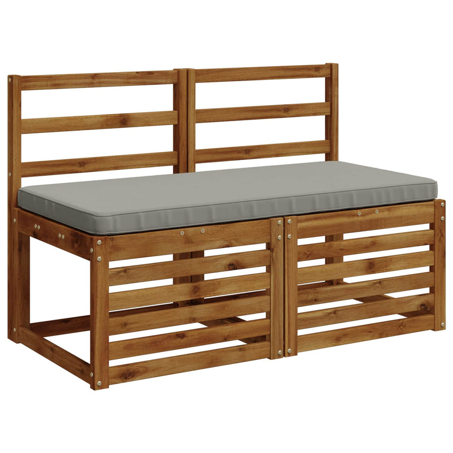 1-delig Bankkussen VUGHT 100% Polyester Grijs 120 x 50 x 5 cm
