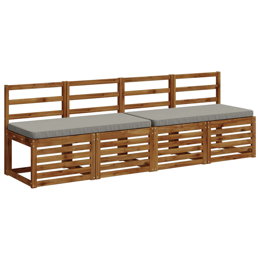 2-delige Bankkussens VUGHT 2 st 100% Polyester Grijs