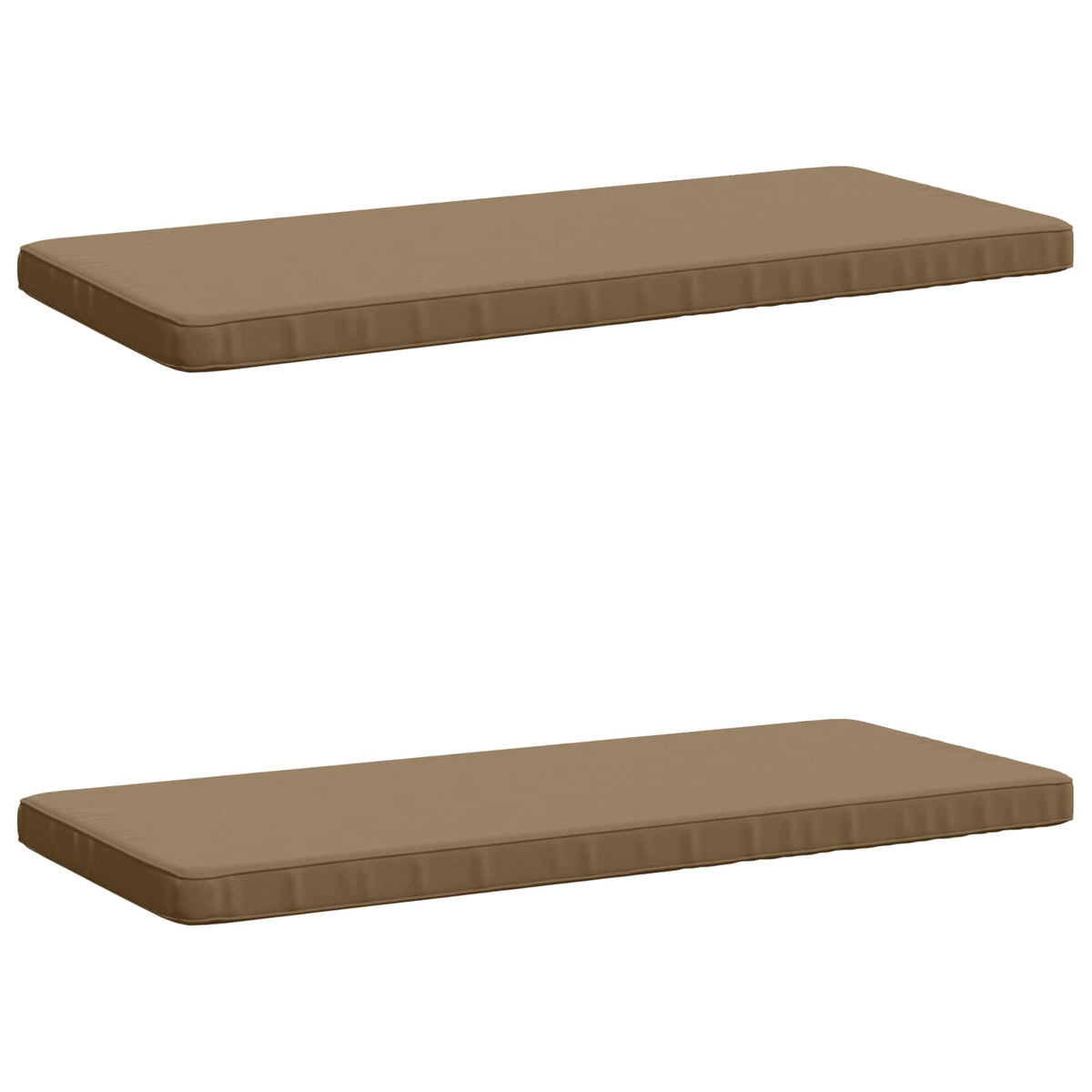 2-delige Bankkussens VUGHT 2 st 100% Polyester Taupe