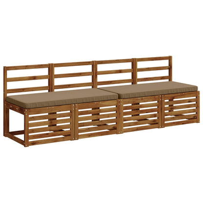 2-delige Bankkussens VUGHT 2 st 100% Polyester Taupe