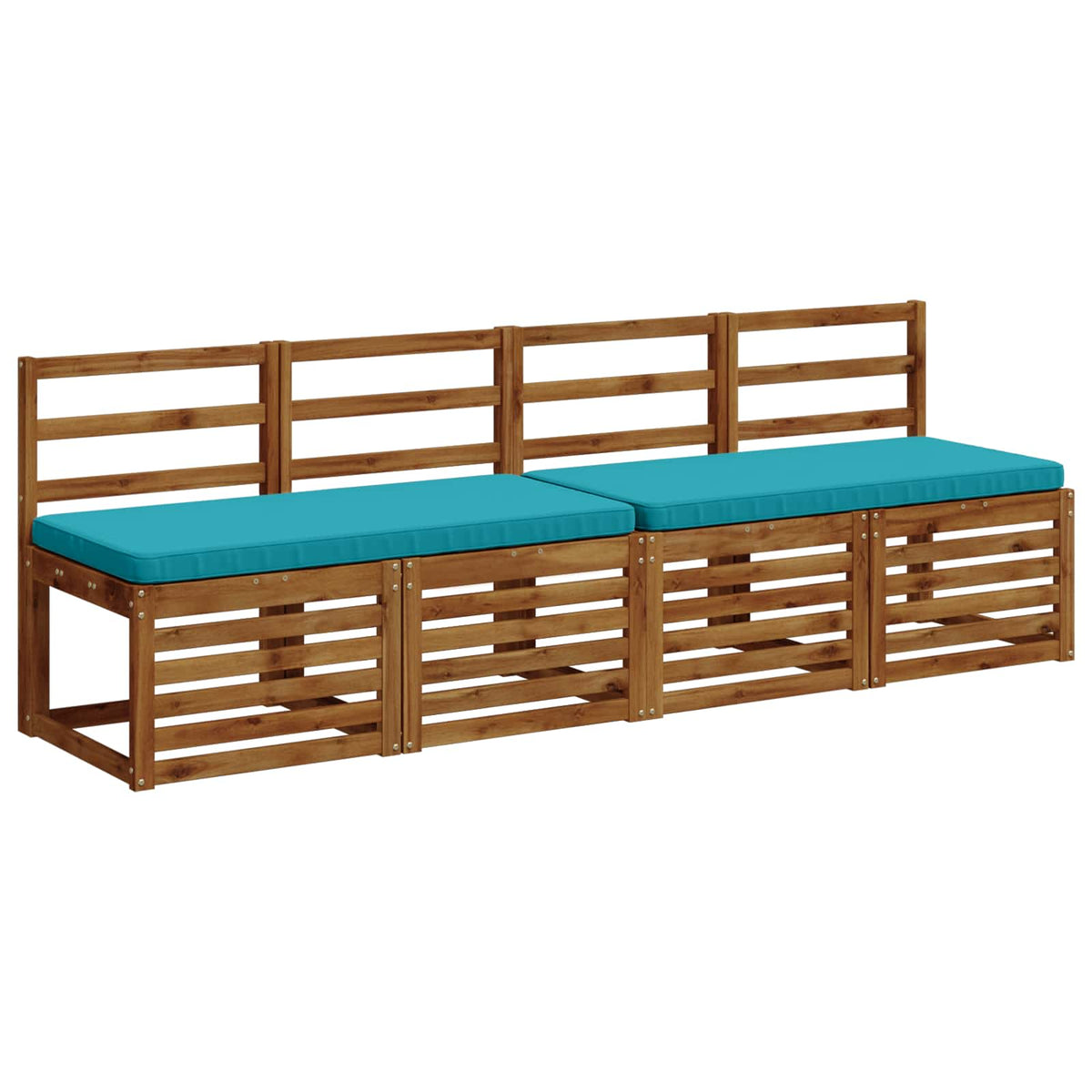 2-delige Bankkussens VUGHT 2 st 100% Polyester Turquoise