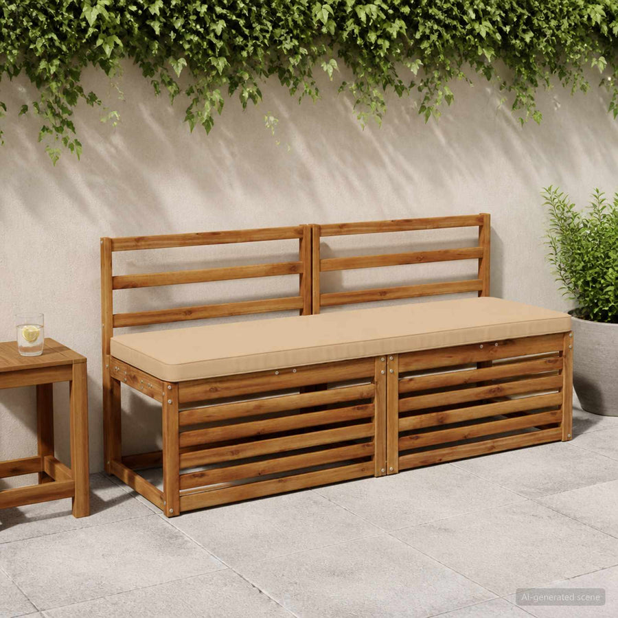1-delig Bankkussen VUGHT 100% Polyester Zand 140 x 50 x 5 cm