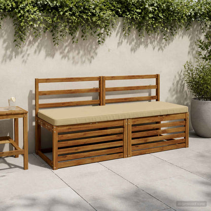 1-delig Bankkussen VUGHT 100% Polyester Beige 140 x 50 x 5 cm