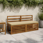 Bankkussen 160x50x5 cm polyester beige