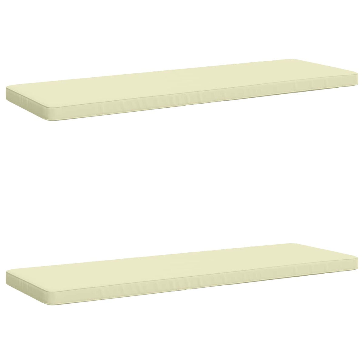 2-delige Bankkussens VUGHT 2 st 100% Polyester Crèmekleurig