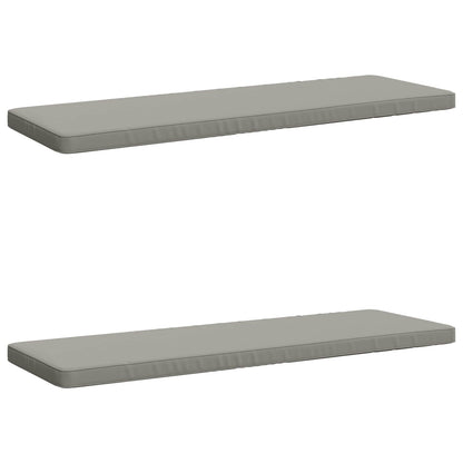 2-delige Bankkussens VUGHT 2 st 100% Polyester Grijs