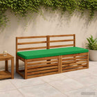 Bankkussen groen polyester 140x50x5 cm