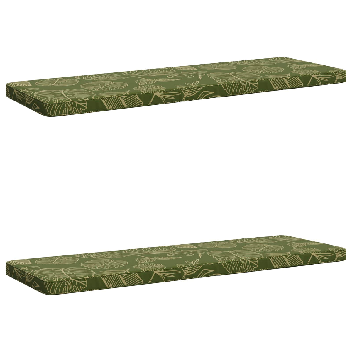 2-delige Bankkussens VUGHT 2 st 100% Polyester Bladontwerp