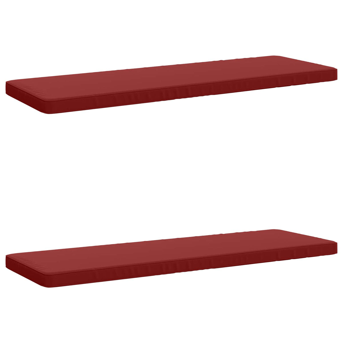 2-delige Bankkussens VUGHT 2 st 100% Polyester Wijnrood