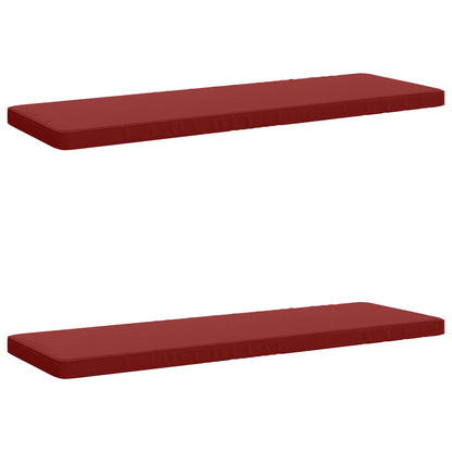 2-delige Bankkussens VUGHT 2 st 100% Polyester Wijnrood