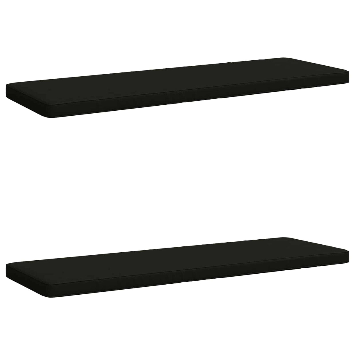 2-delige Bankkussens VUGHT 2 st 100% Polyester Zwart