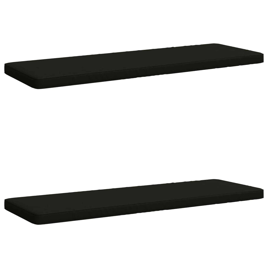 2-delige Bankkussens VUGHT 2 st 100% Polyester Zwart