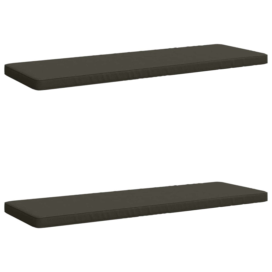 2-delige Bankkussens VUGHT 2 st 100% Polyester Antraciet
