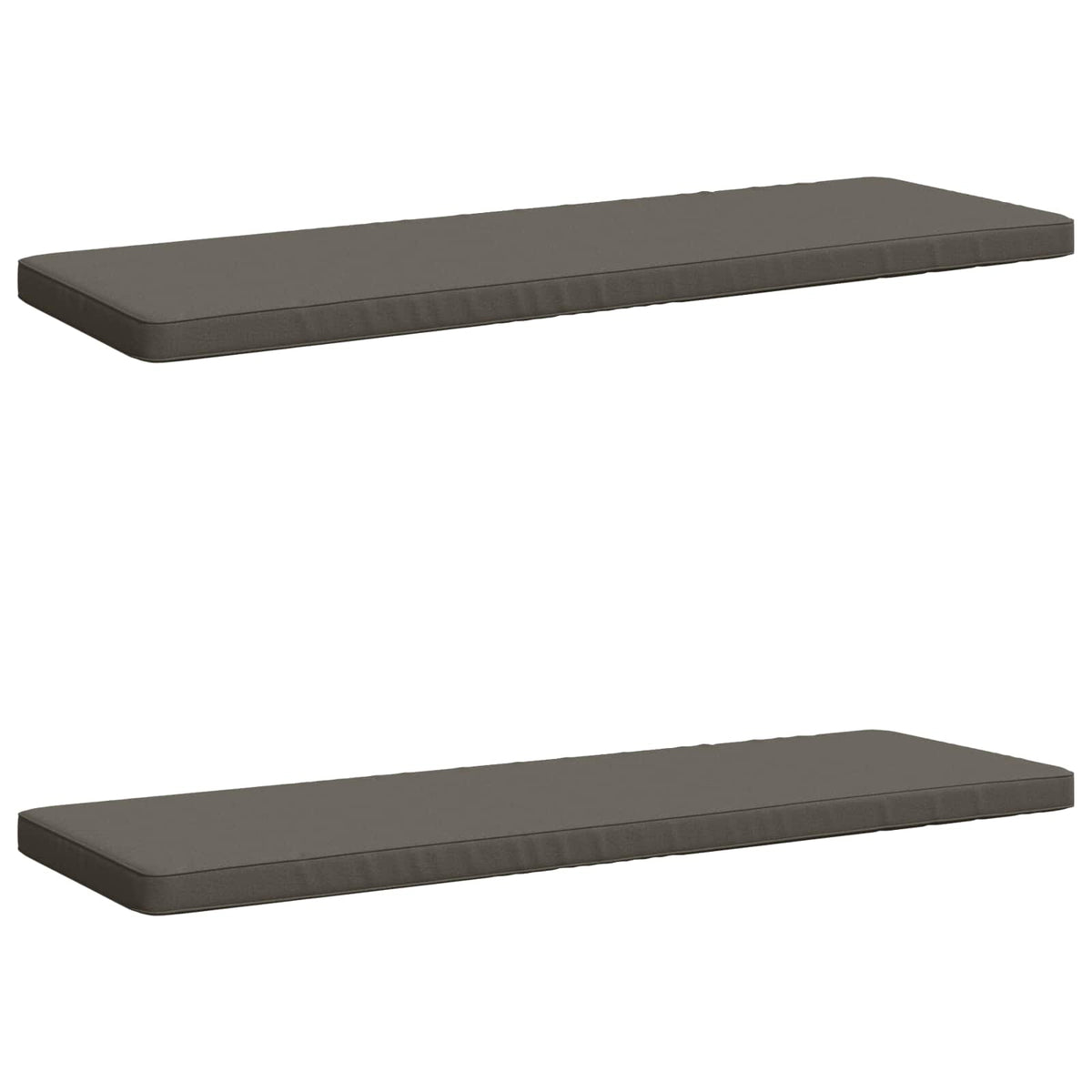 2-delige Bankkussens VUGHT 2 st 100% Polyester Grijs