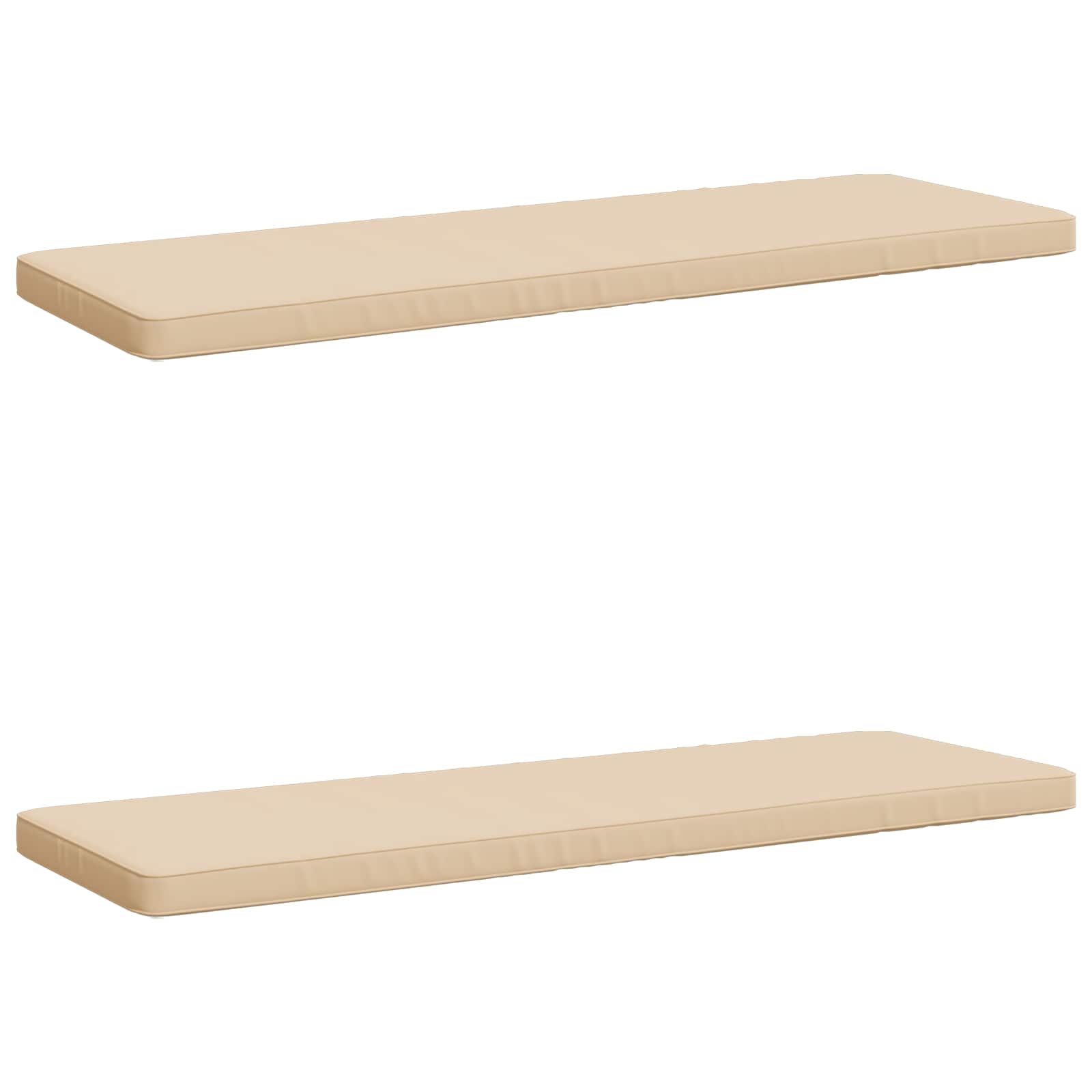 2-delige Bankkussens VUGHT 2 st 100% Polyester Crèmekleurig