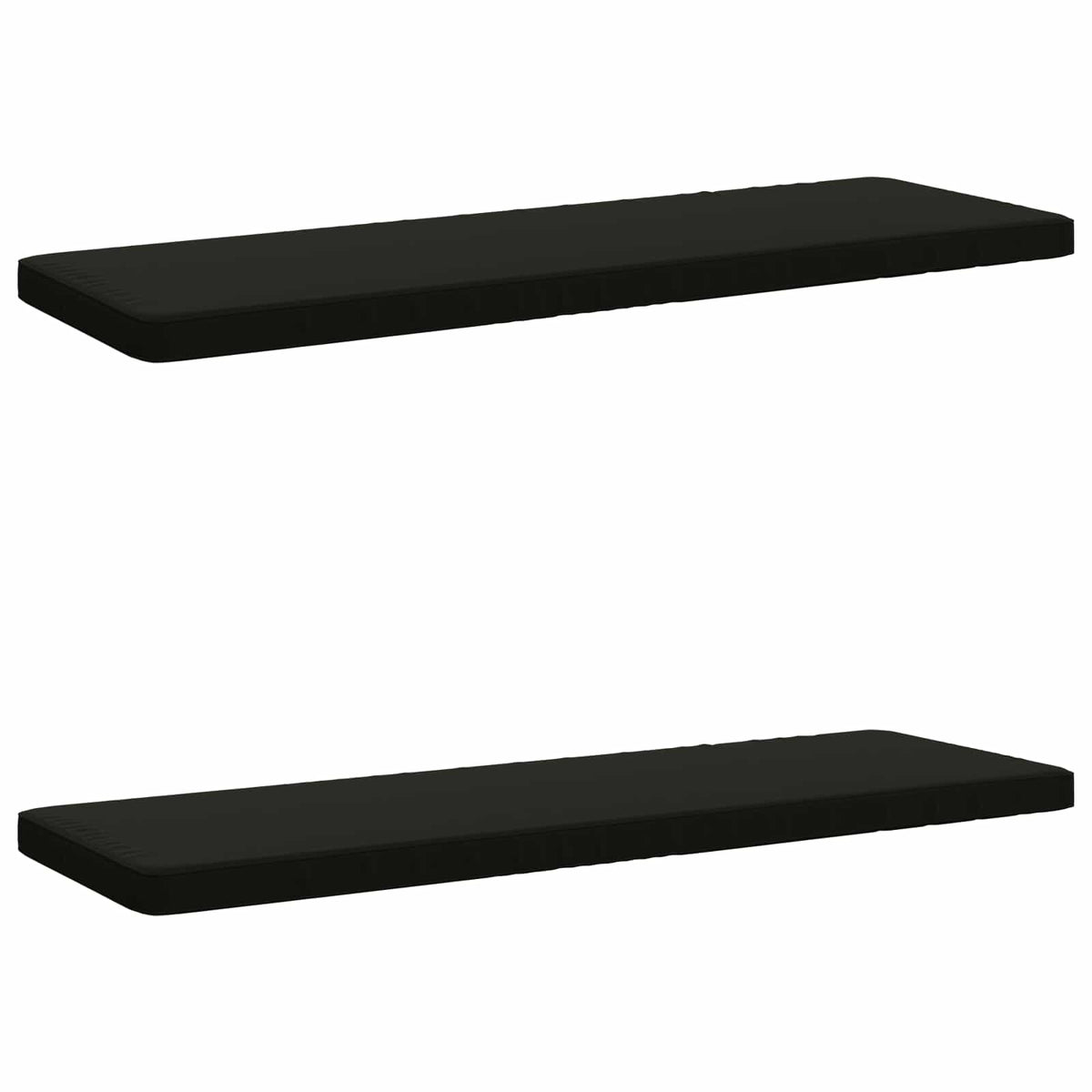 2-delige Bankkussens VUGHT 2 st 100% Polyester Zwart