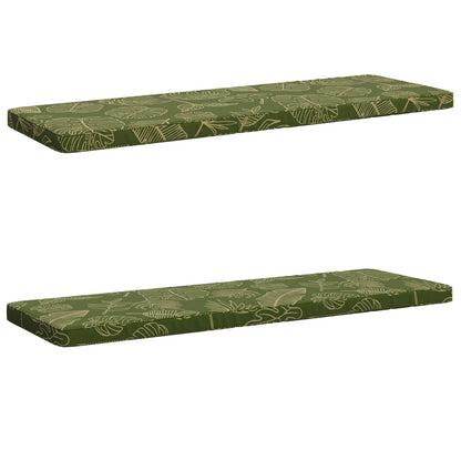 2-delige Bankkussens VUGHT 2 st 100% Polyester Bladontwerp