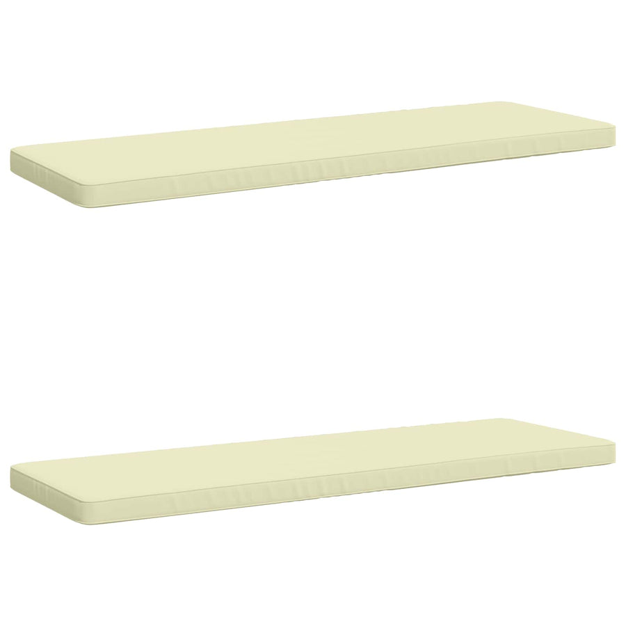 2-delige Bankkussens VUGHT 2 st 100% Polyester Crèmekleurig