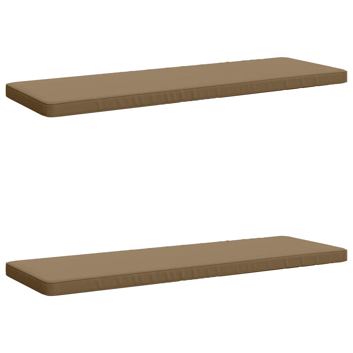2-delige Bankkussens VUGHT 2 st 100% Polyester Taupe