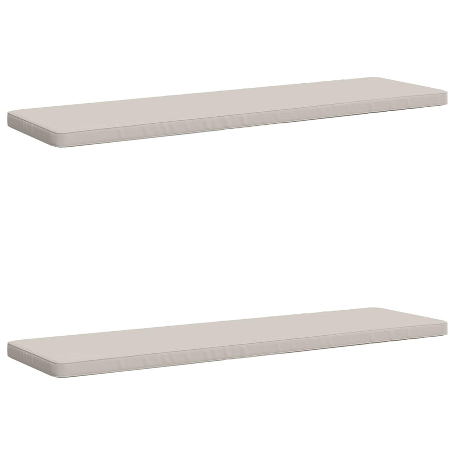 2-delige Bankkussens VUGHT 2 st 100% Polyester Wit