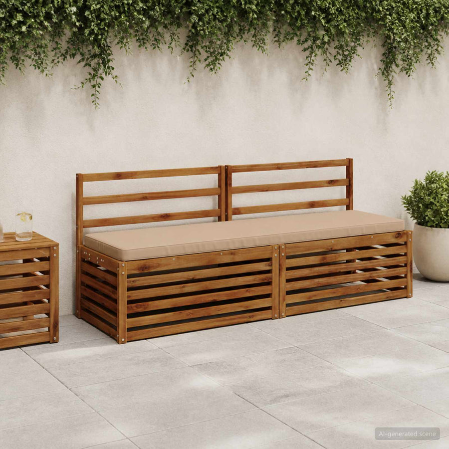 1-delig Bankkussen VUGHT 100% Polyester Zand 170 x 50 x 5 cm